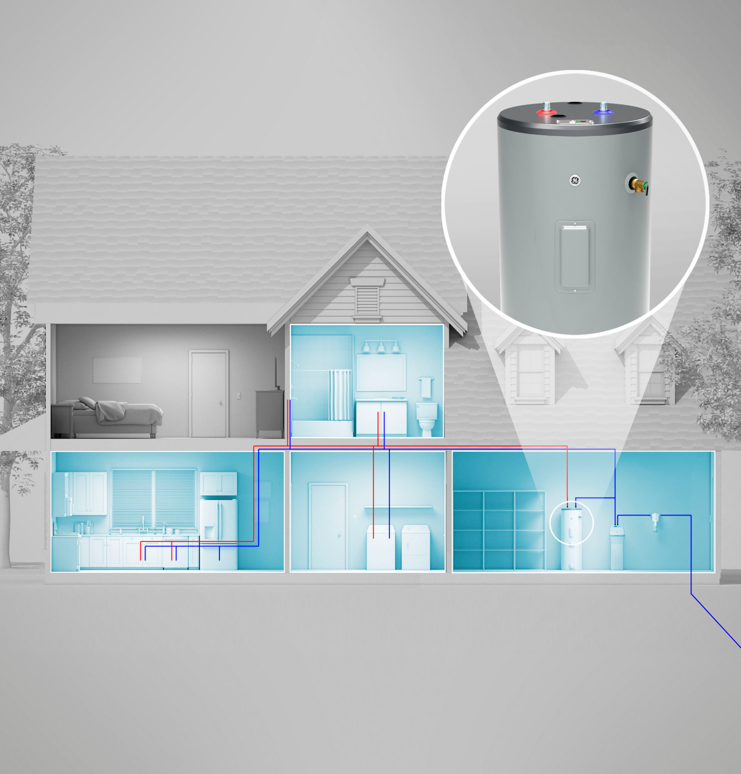 GE® 30 Gallon Tall Electric Water Heater image 10