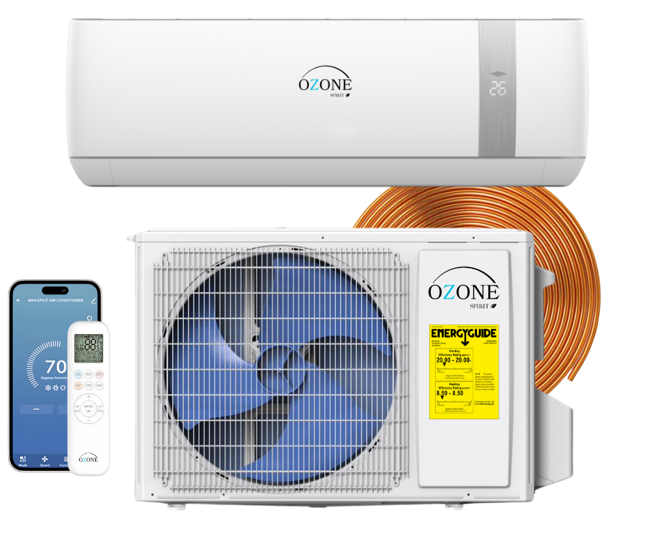 20 SEER2 8.5 HSPF2 Ozone  Cooling/Heat 110V Wifi 12K BTU Mini Split | AHRI & ETL Certified | Inverter image 0