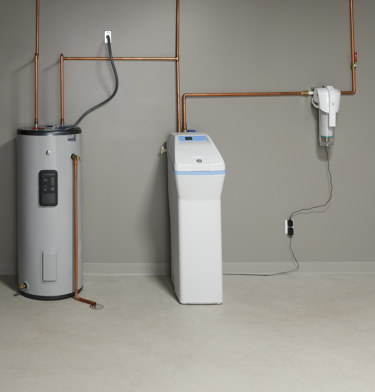 GE® SMART 30 GALLON TALL ELECTRIC WATER HEATER image 1