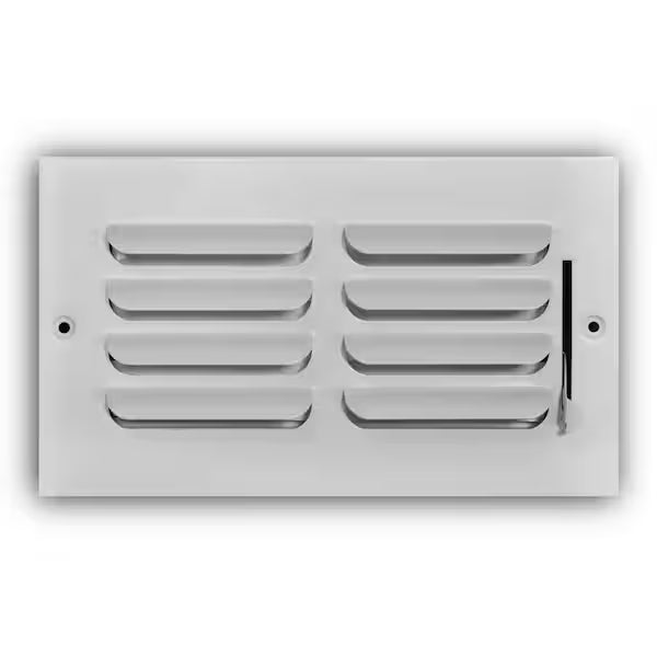 Ozone 14" X 6" [Duct Opening] 1-Way Fixed Curved Blade Air Supply Diffuser Register Vent Cover Grille