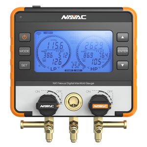 NAVAC NX1V Nexus Digital Manifold Gauge Kit with Micron Gauge