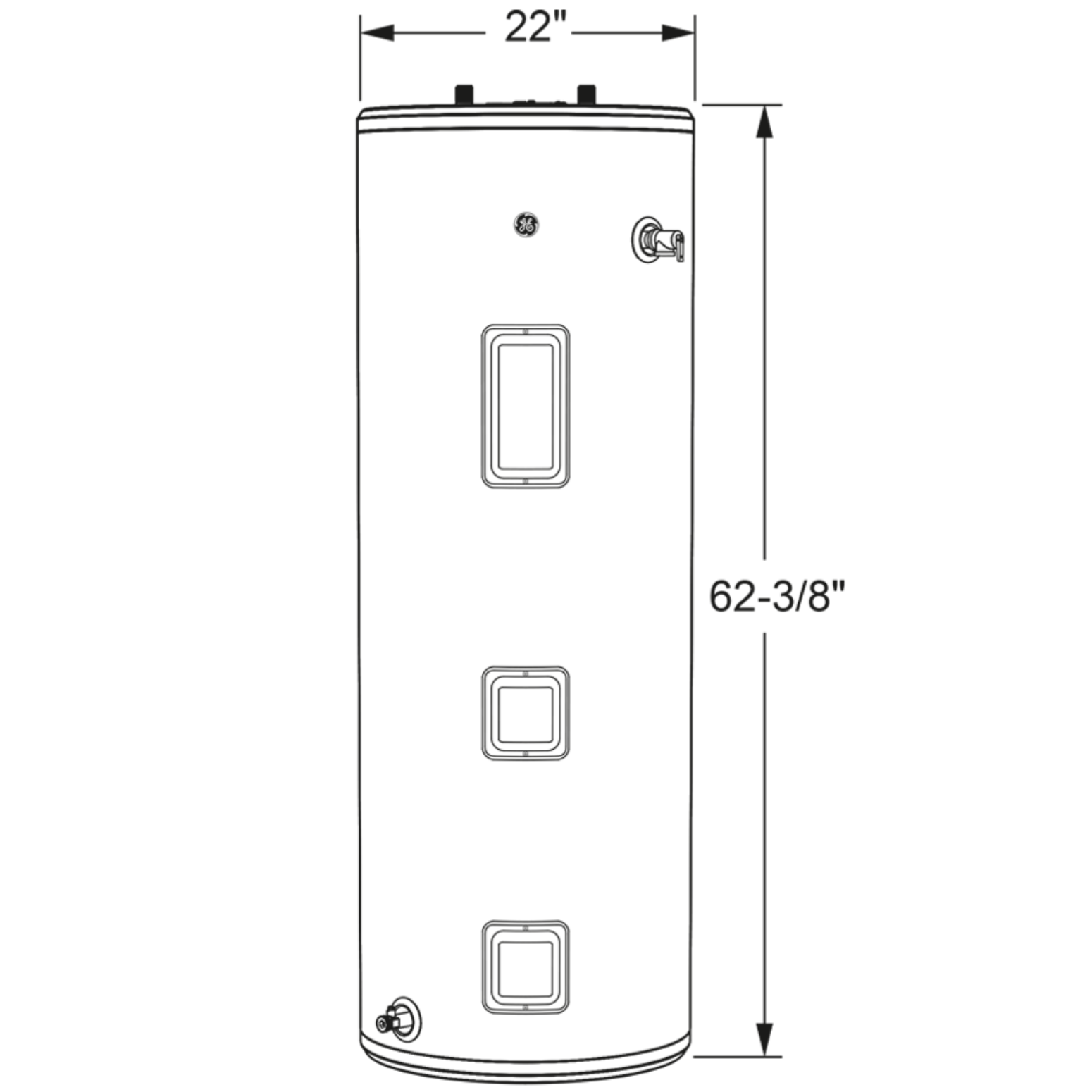 GE® 50 Gallon Tall Electric Water Heater image 11