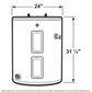 GE® 28 Gallon Top Port Lowboy Electric Water Heater image 8