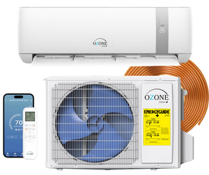 21 SEER2 10 HSPF2 Ozone Mini Split 12K BTU Cooling/Heat 220V Wifi | AHRI & ETL Certified | Inverter image 0