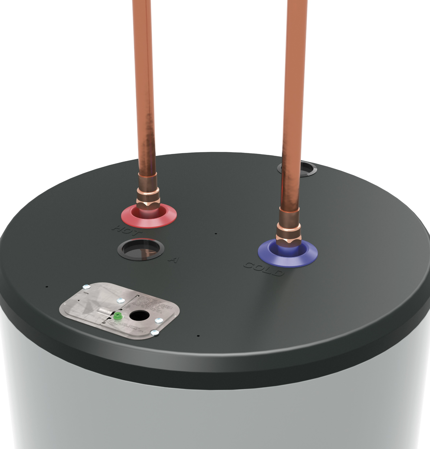 GE® 28 Gallon Top Port Lowboy Electric Water Heater image 2