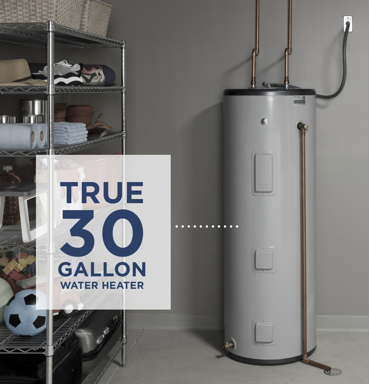 GE® 30 Gallon Tall Electric Water Heater image 2