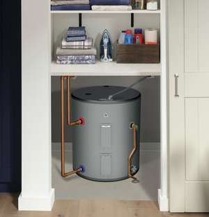 GE® 40 GALLON SIDE PORT LOWBOY ELECTRIC WATER HEATER image 1